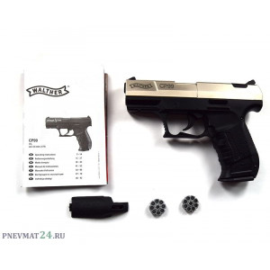 Пневматический пистолет Umarex Walther CP99 Nickel